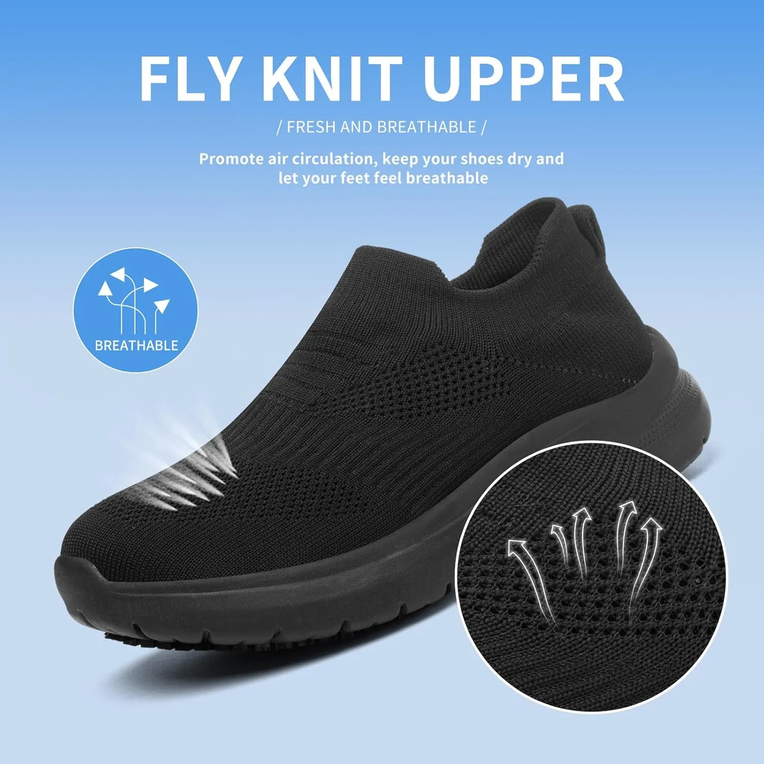 Non Slip Shoes for Women Work Black Food Service, Women's Non Slip Nursing Shoes, Comfortable, Breathable, and Wear-Resistant