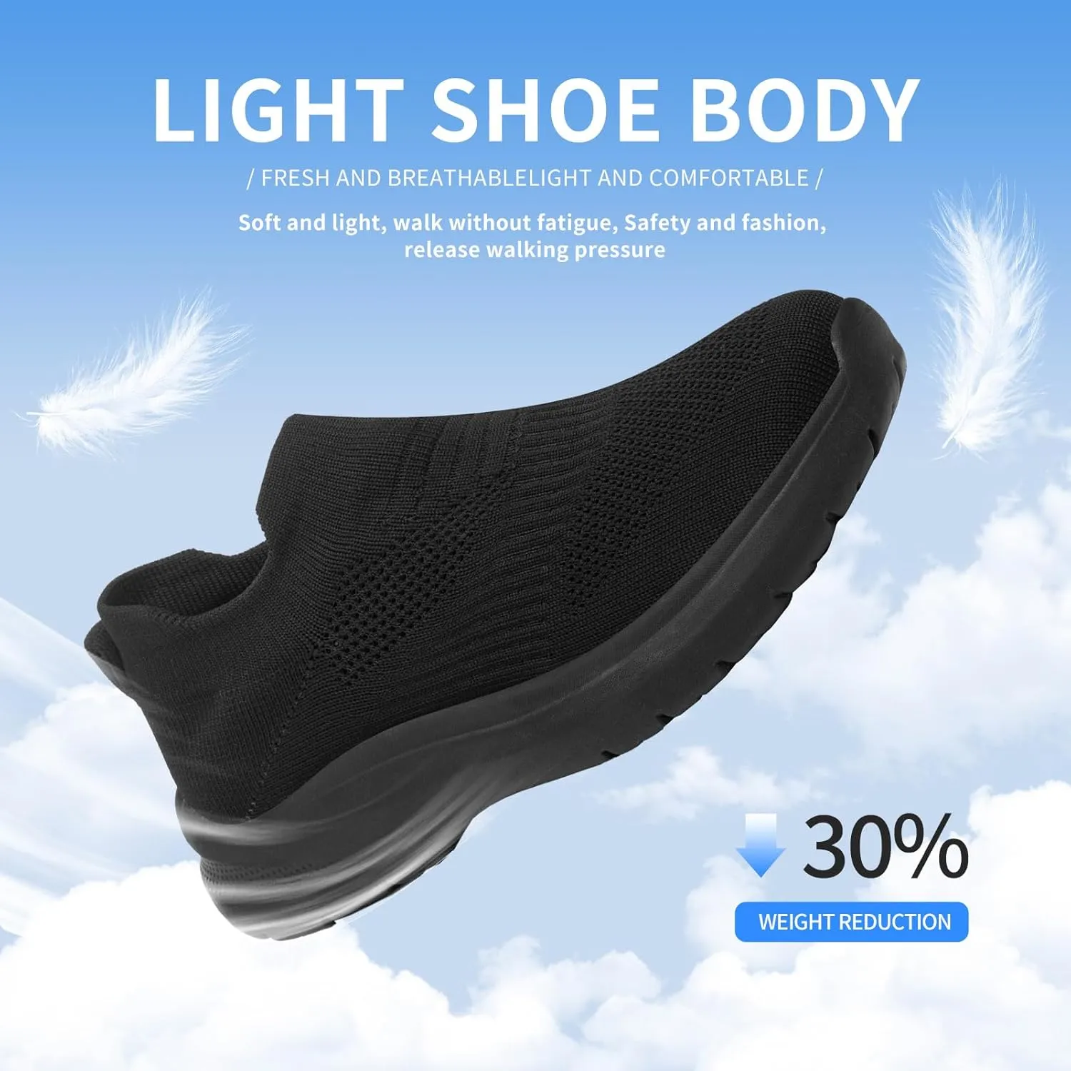 Non Slip Shoes for Women Work Black Food Service, Women's Non Slip Nursing Shoes, Comfortable, Breathable, and Wear-Resistant
