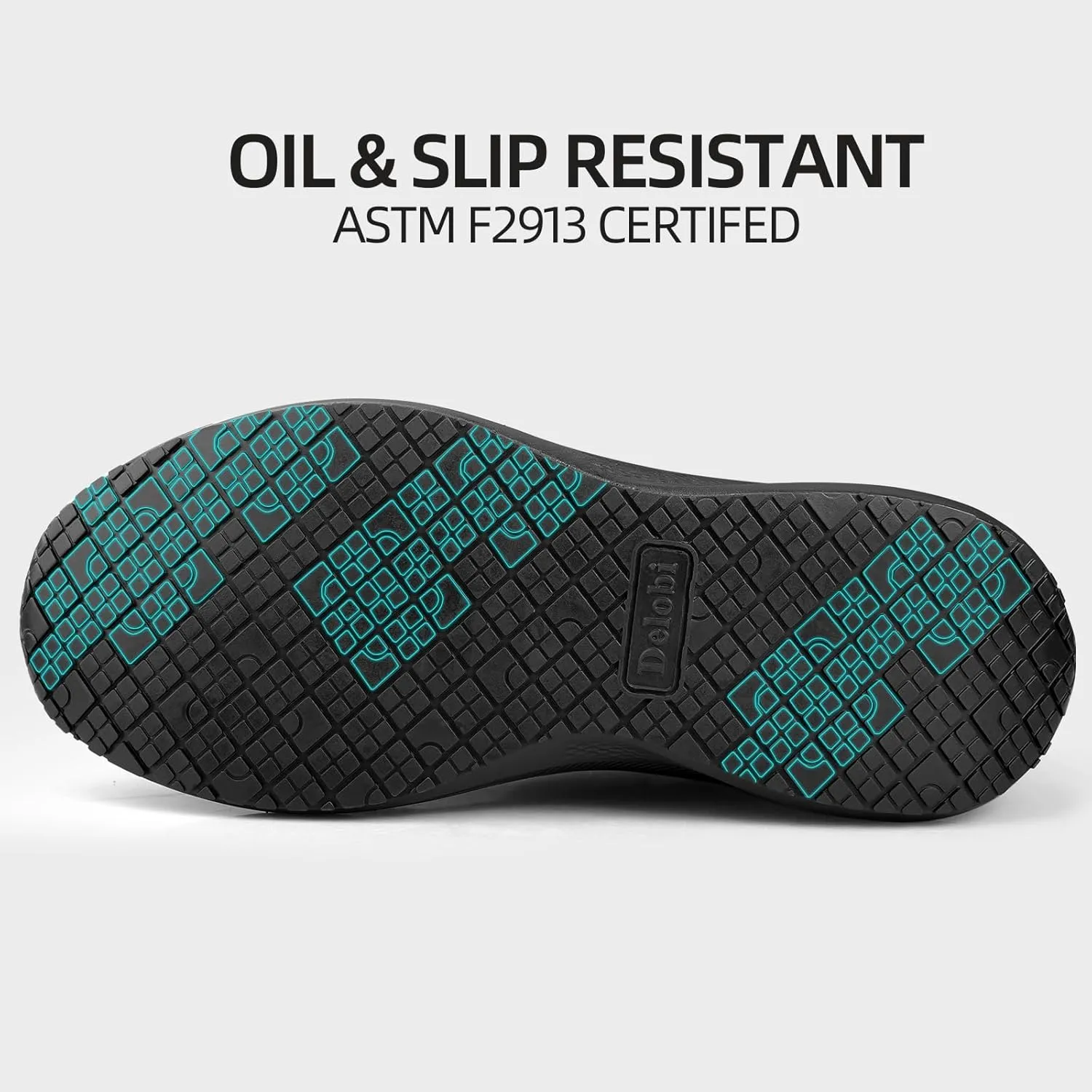 Non Slip Work Shoes for Men Slip Resistant Food Service Shoes Slip on Chef Kitchen Restaurant Sneakers Mesh Work Footwear Lightweight Walking Shoes Casual Fashion