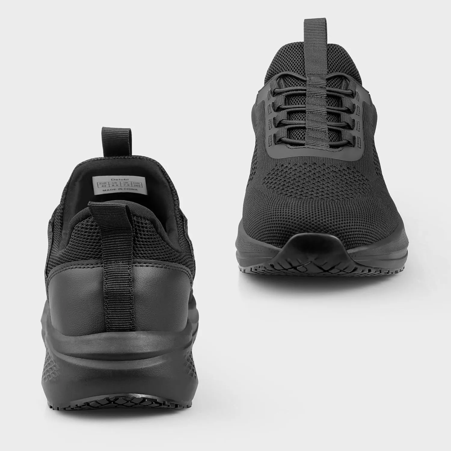 Non Slip Work Shoes for Men Slip Resistant Food Service Shoes Slip on Chef Kitchen Restaurant Sneakers Mesh Work Footwear Lightweight Walking Shoes Casual Fashion