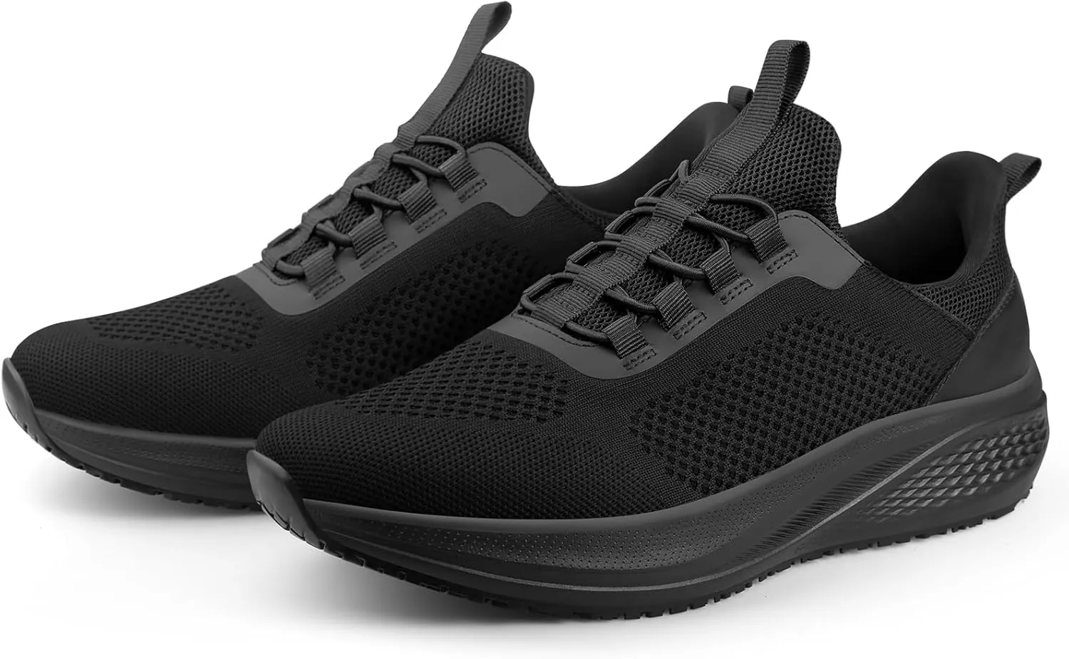 Non Slip Work Shoes for Men Slip Resistant Food Service Shoes Slip on Chef Kitchen Restaurant Sneakers Mesh Work Footwear Lightweight Walking Shoes Casual Fashion