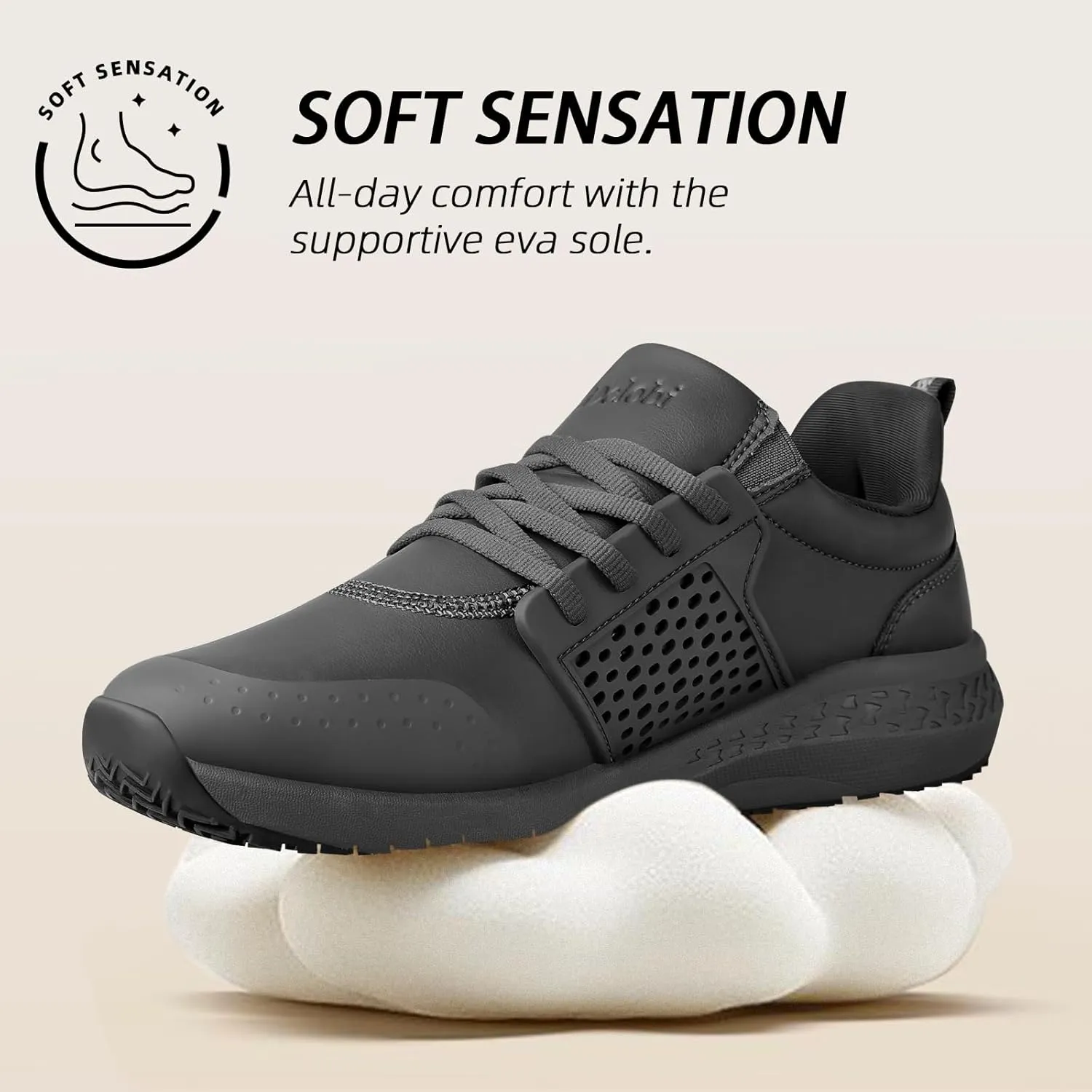 Non Slip Work Shoes for Men Waterproof Kitchen Slip Resistant Shoe Chef Food Service Shoes Restaurant Hospital