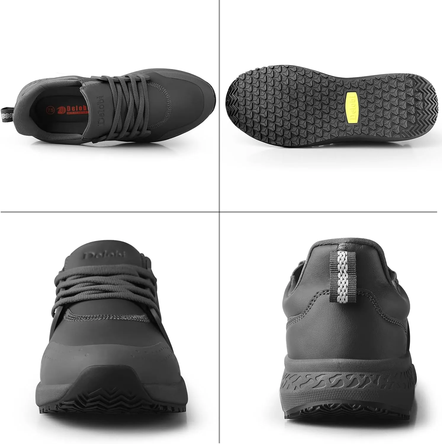 Non Slip Work Shoes for Men Waterproof Kitchen Slip Resistant Shoe Chef Food Service Shoes Restaurant Hospital