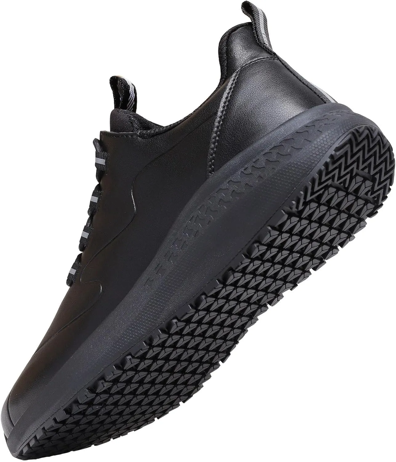 Non Slip Work Shoes for Women Slip on Waterproof Kitchen Chef Restaurant Walking Sneakers Comfortable Food Service Working Footwear Leather Nursing Shoe