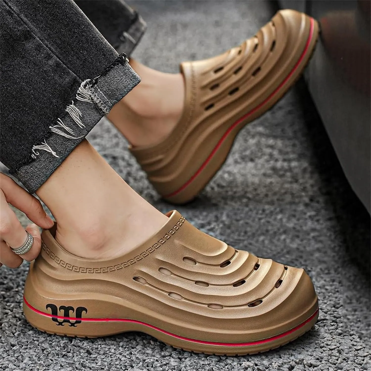 Non Slip Work Shoes Women Armadillo Shoe for Women Armadillo Clogs for Nurses Slip Resistant Shoe Lightweight Comfortable Restaurant Food Service Footwear Unisex Waterproof Garden Sneaker Soft Outdoor