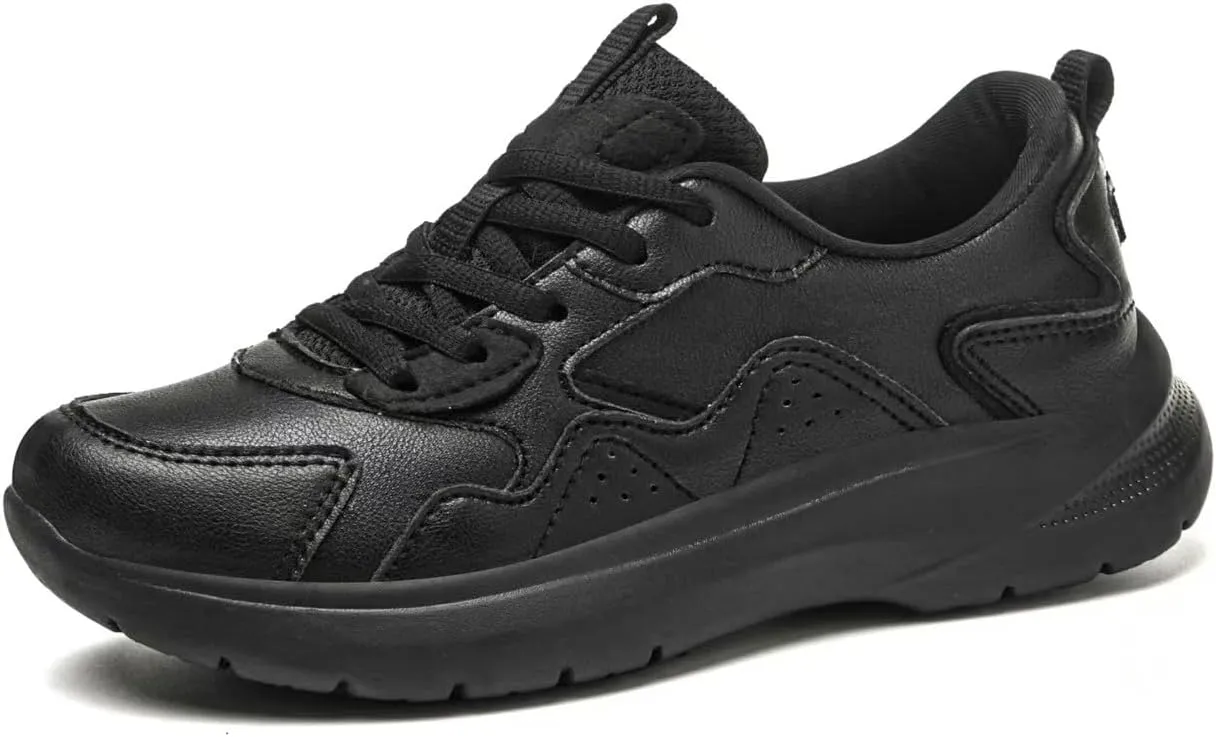 Non Slip Work Shoes Women Food Service-Lightweight and Comfortable Lace Up Shoe Suitable for Restaurants and Crew Work