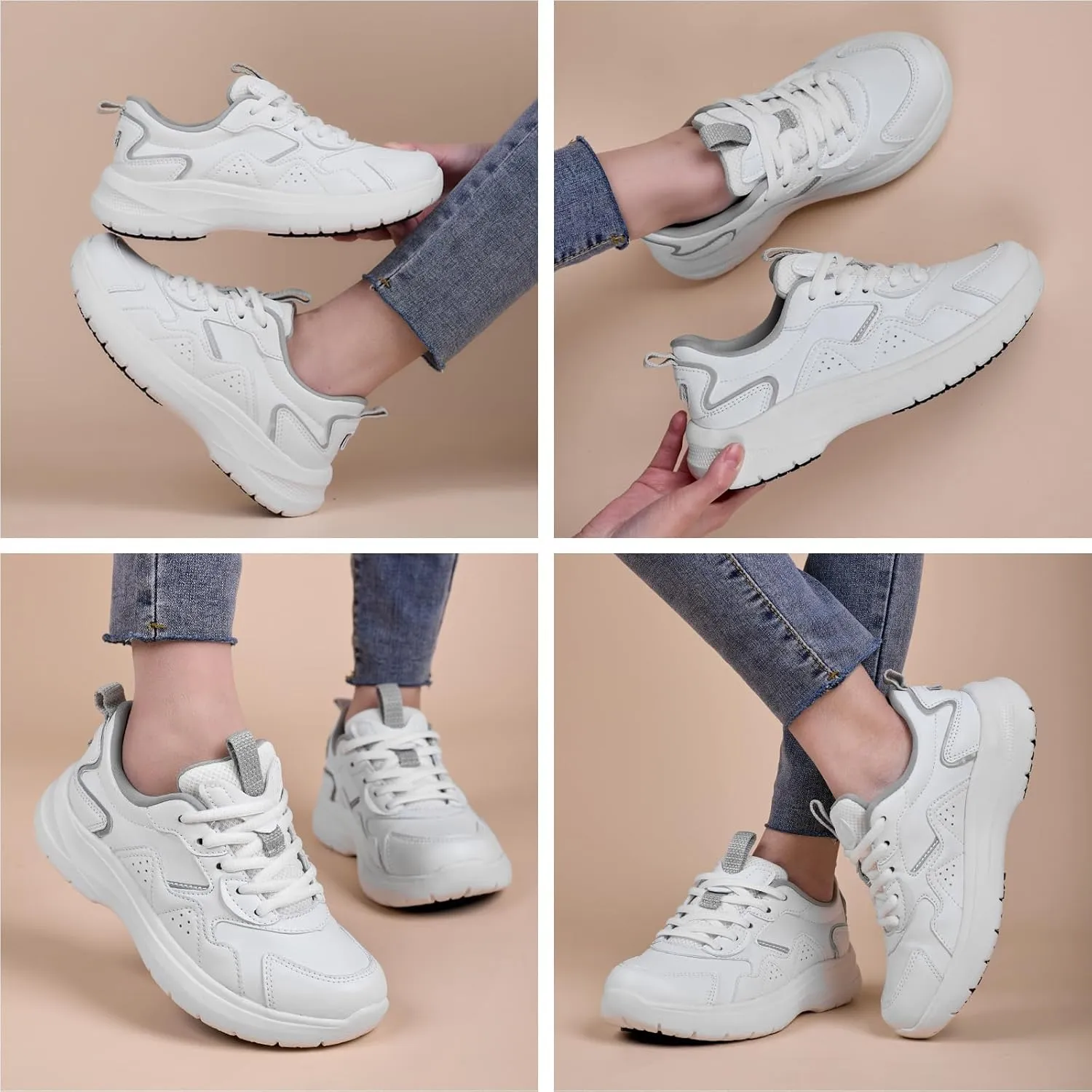 Non Slip Work Shoes Women Food Service Slip Resistant Restaurant Shoes Nursing Womens