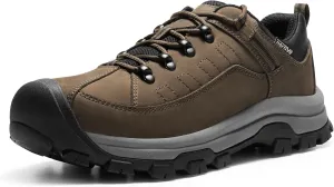 NORTIV 8 Men's Waterproof Hiking Shoes Non-Slip Trekking Trail Shoes Lightweight Durable Outdoor Work Shoes Bluff