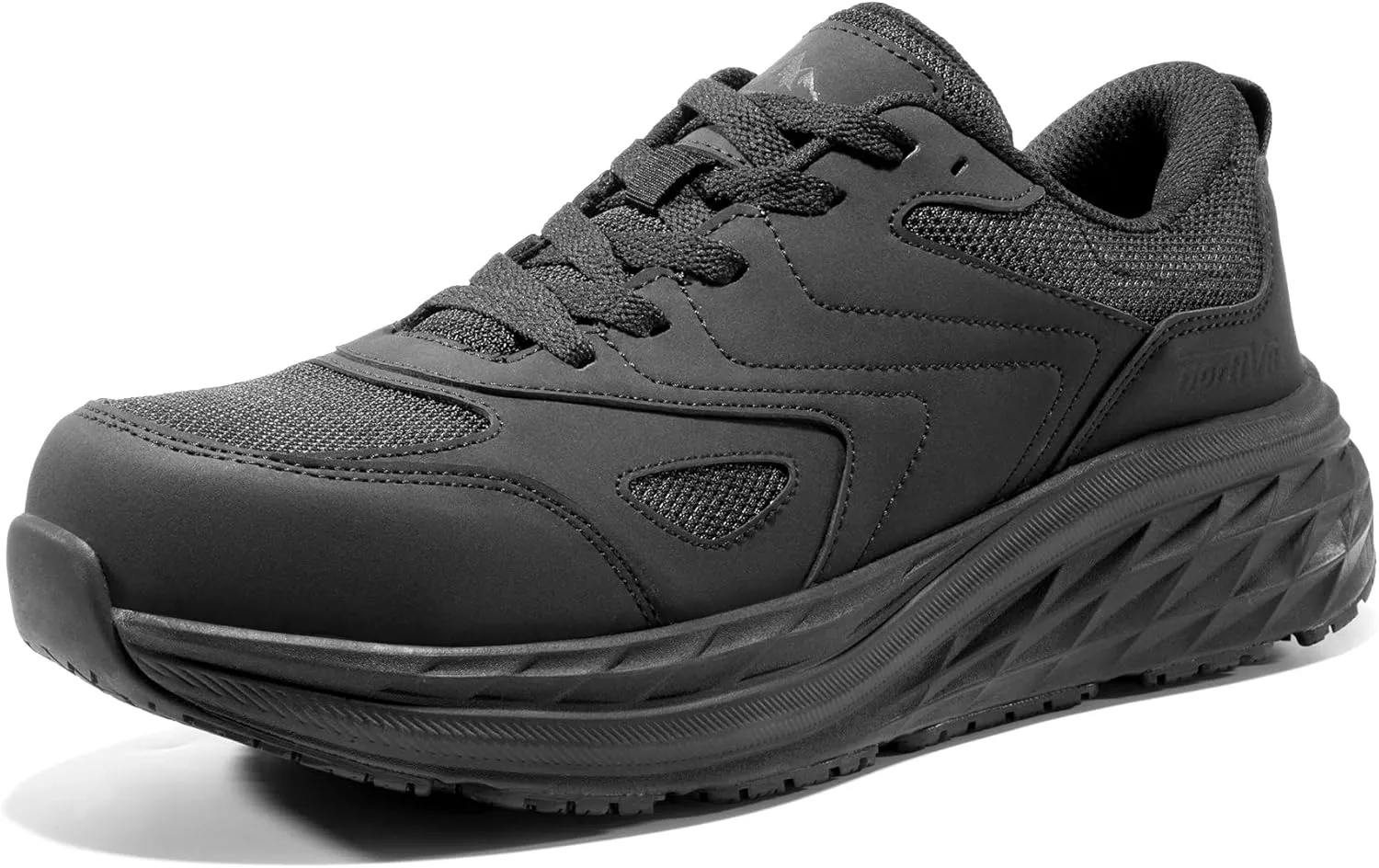 NORTIV 8 Non Slip Work Shoes for Men Steel Toe Comfortable Lightweight Slip Resistant Safety Shoes