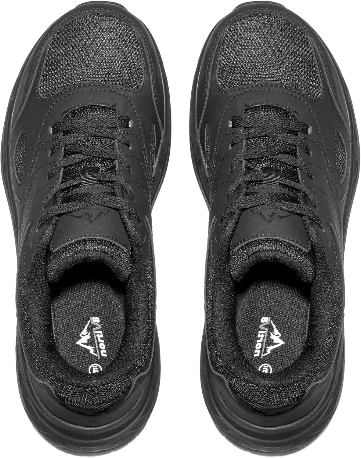 NORTIV 8 Non Slip Work Shoes for Men Steel Toe Comfortable Lightweight Slip Resistant Safety Shoes
