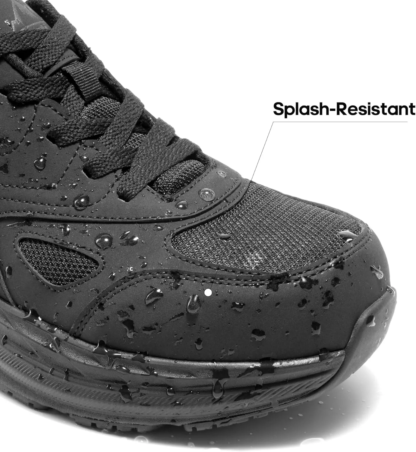 NORTIV 8 Non Slip Work Shoes for Men Steel Toe Comfortable Lightweight Slip Resistant Safety Shoes
