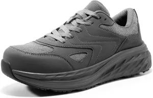 NORTIV 8 Non Slip Work Shoes for Men Steel Toe Comfortable Lightweight Slip Resistant Safety Shoes