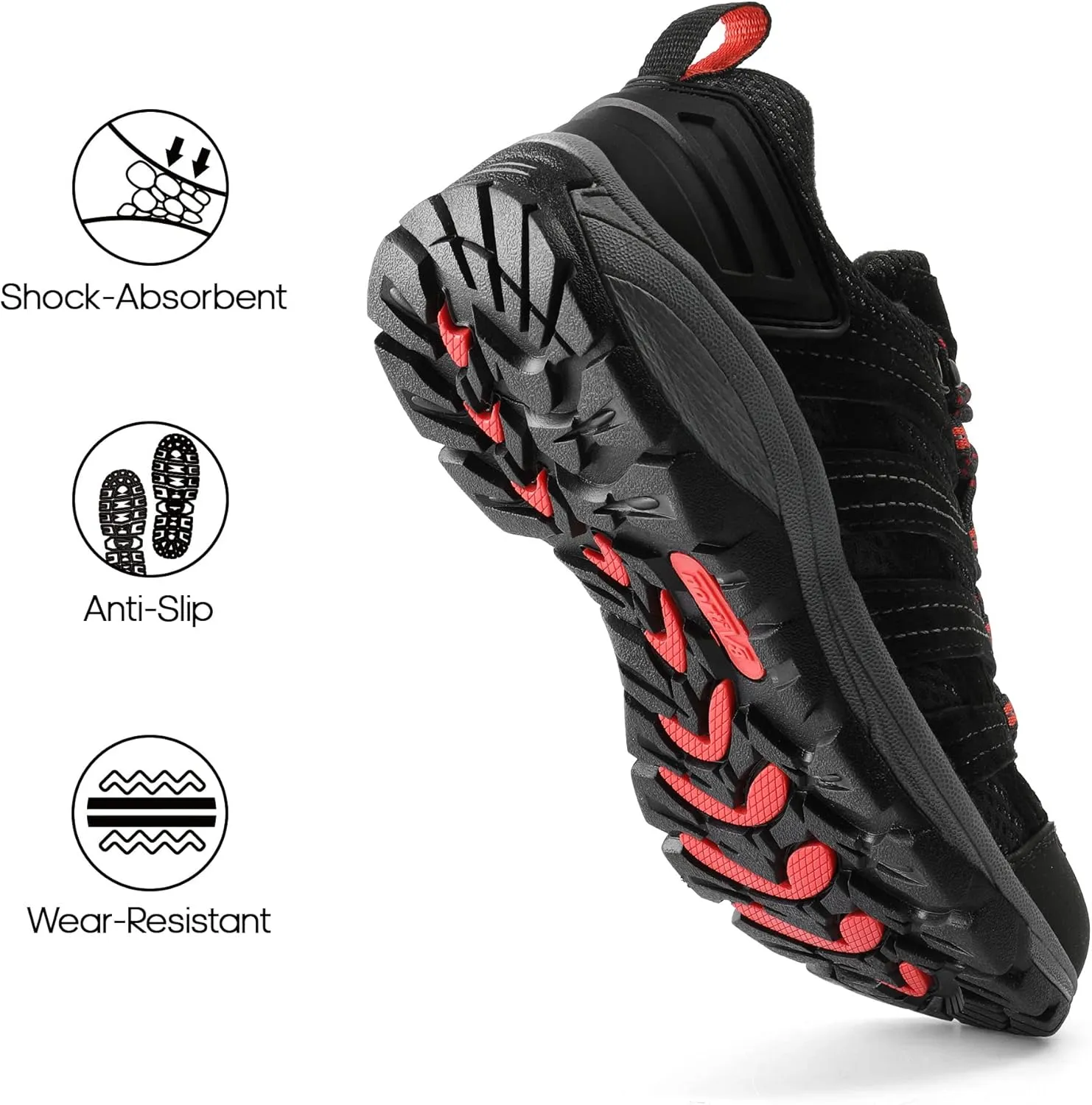 NORTIV 8 Women's Hiking Shoes Lightweight Breathable Mesh Walking Sneakers Outdoor Work Shoes