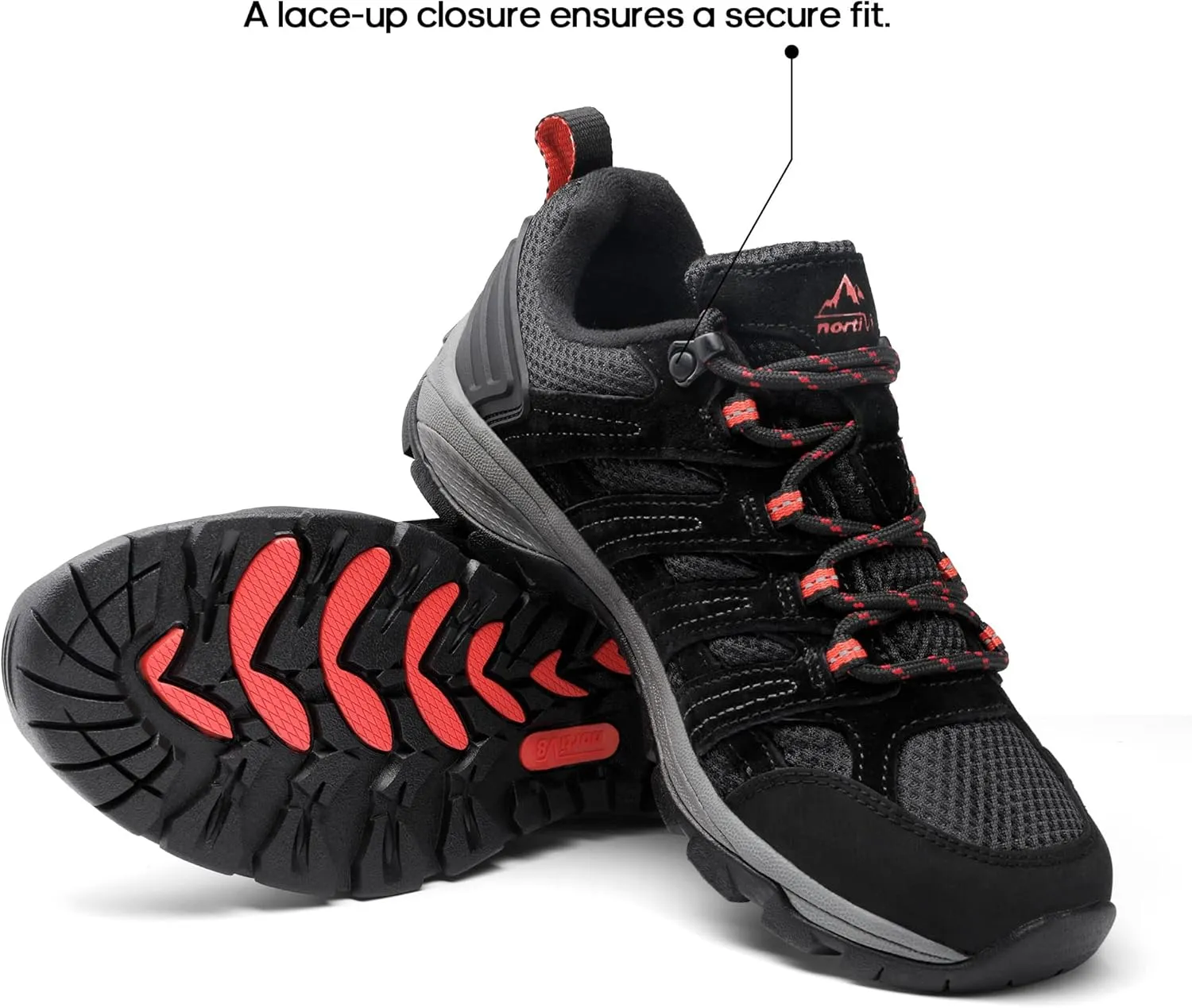 NORTIV 8 Women's Hiking Shoes Lightweight Breathable Mesh Walking Sneakers Outdoor Work Shoes