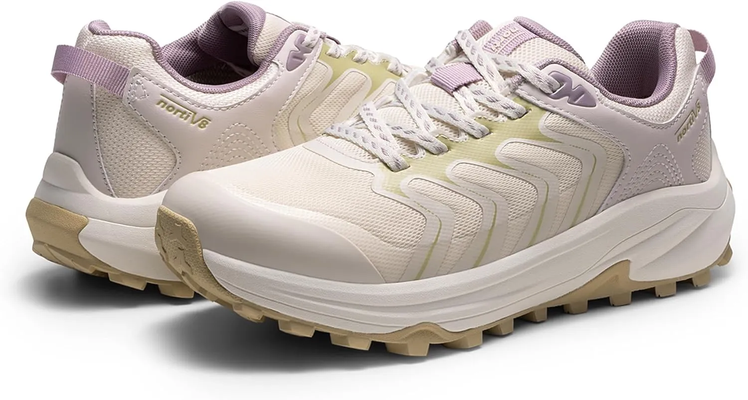 NORTIV 8 Women's Hiking Shoes Lightweight Walking Sneakers with Arch Support Outdoor Work Camping Tennis Workout Cross Training Echo