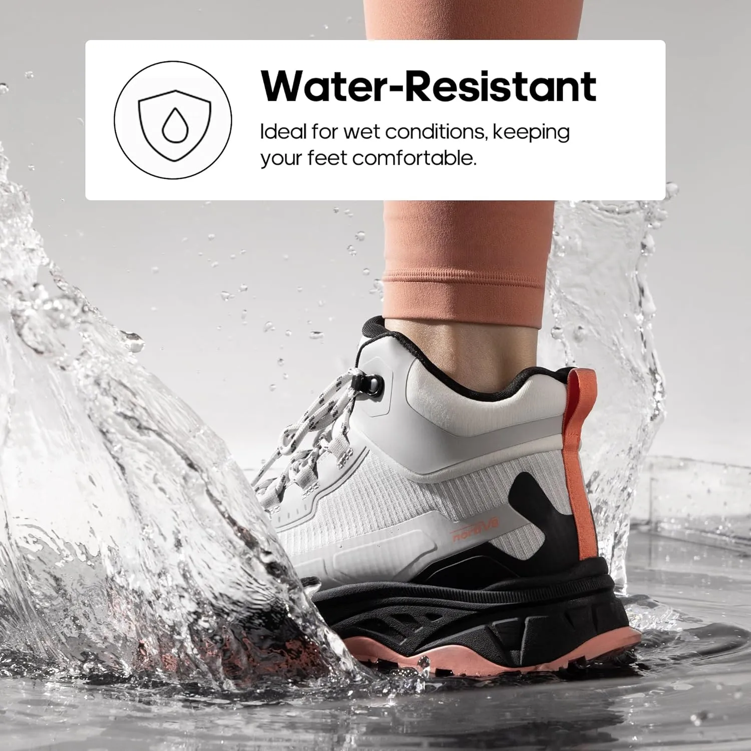 NORTIV 8 Women's Lightweight Hiking Boots Waterproof Trekking for Outdoor