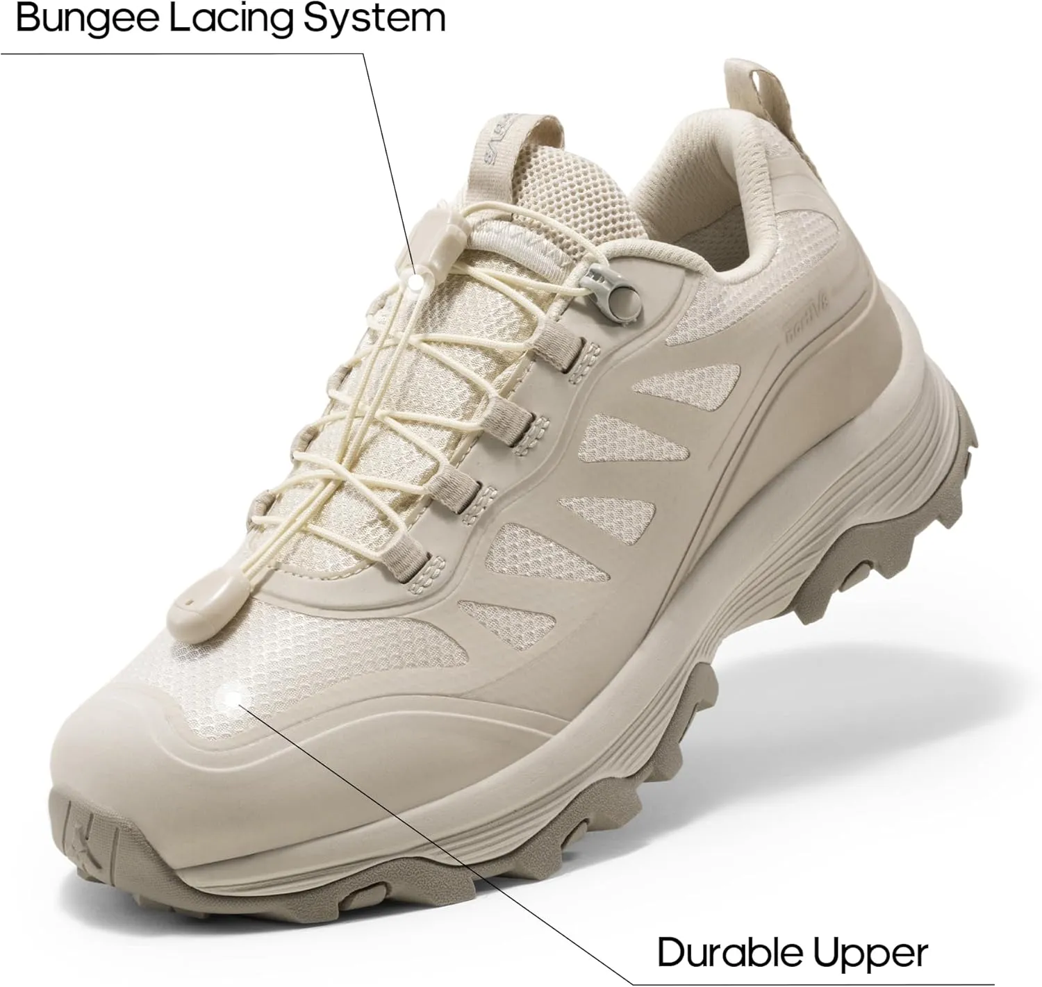 NORTIV 8 Women's Waterproof Hiking Shoes Quick Laces Outdoors Walking Trekking Camping Tennis Sneakers Canyon