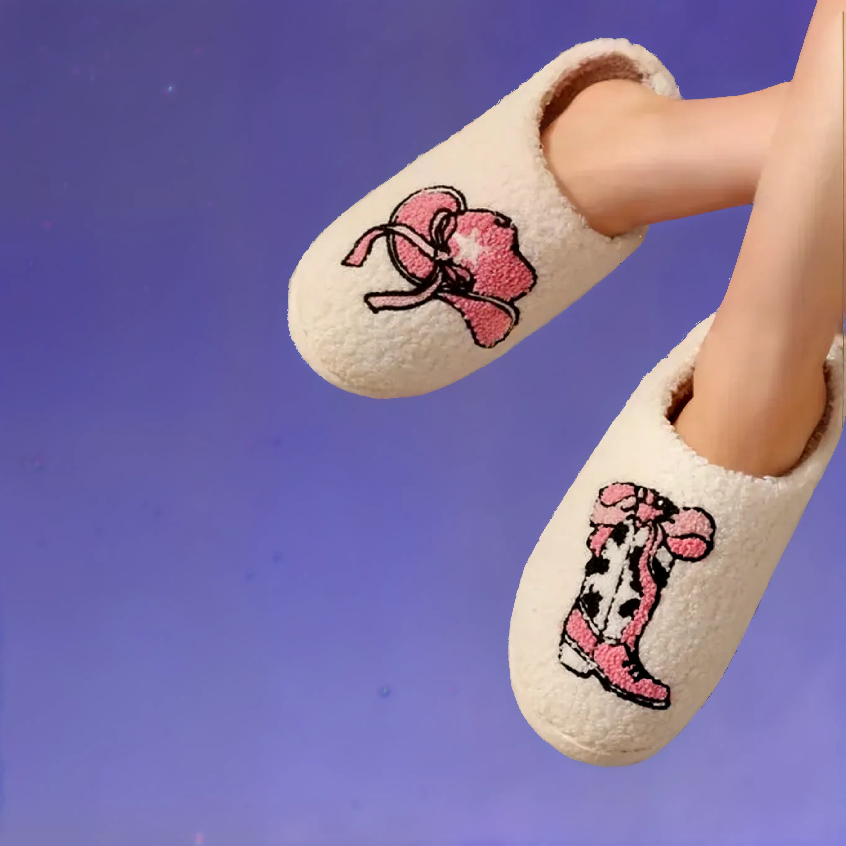 Novelty Soft Plush Cozy Slippers (size L/XL)