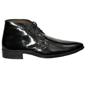 Obeeze Handmade Black Leather Chukka Boot