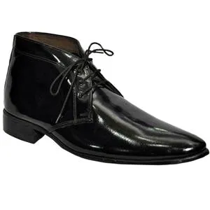 Obeeze Handmade Black Leather Chukka Boot
