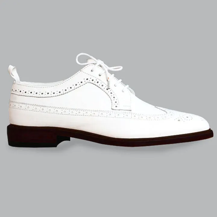 Obeeze Handmade Brook Style White Oxfords