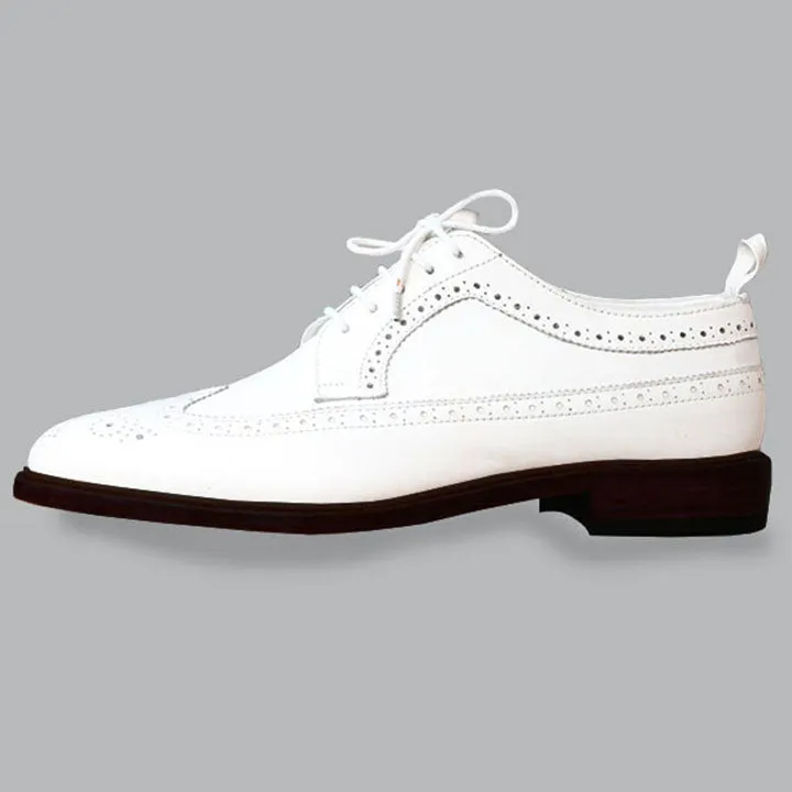 Obeeze Handmade Brook Style White Oxfords