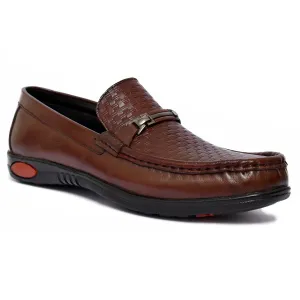 Obeeze Handmade Brown Casual Loafers