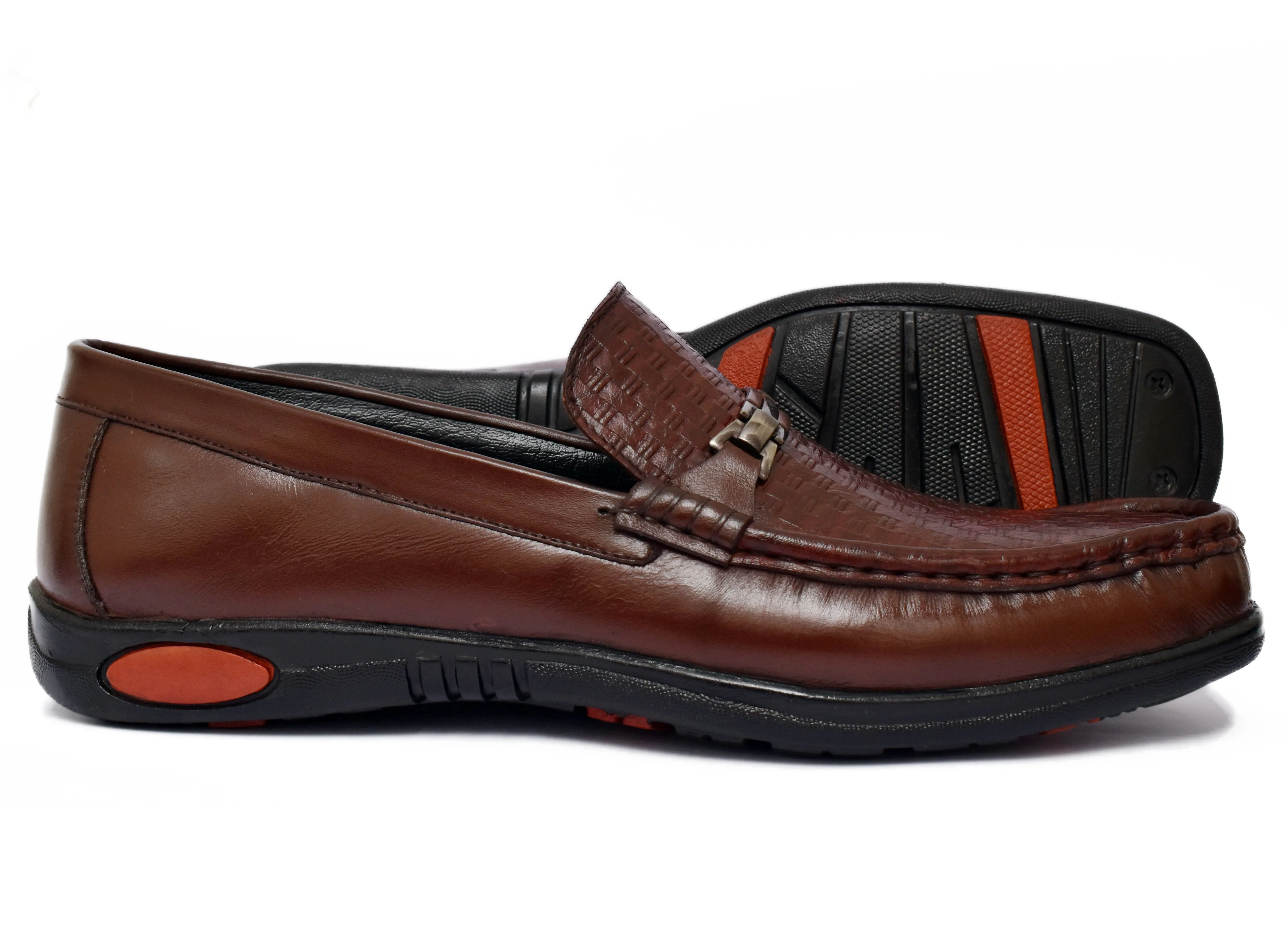 Obeeze Handmade Brown Casual Loafers