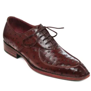 Obeeze Handmade Brown Ostrich Leather Oxford Shoes