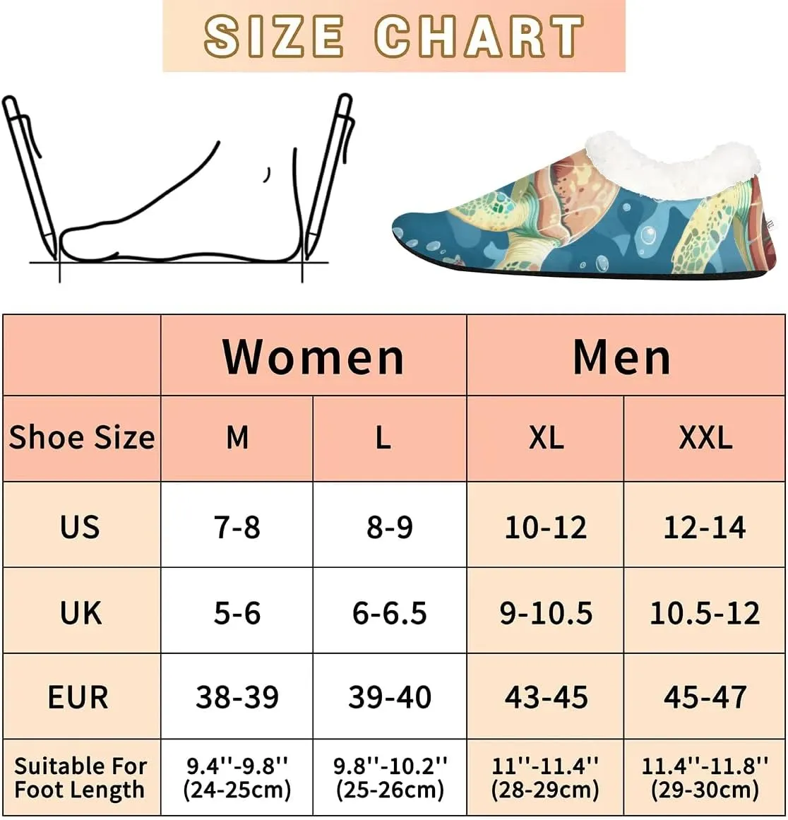 Ocean Sea Turtle Starfish Soft Home Slippers for Women Lightweight Men's House Shoes Women's Slippers