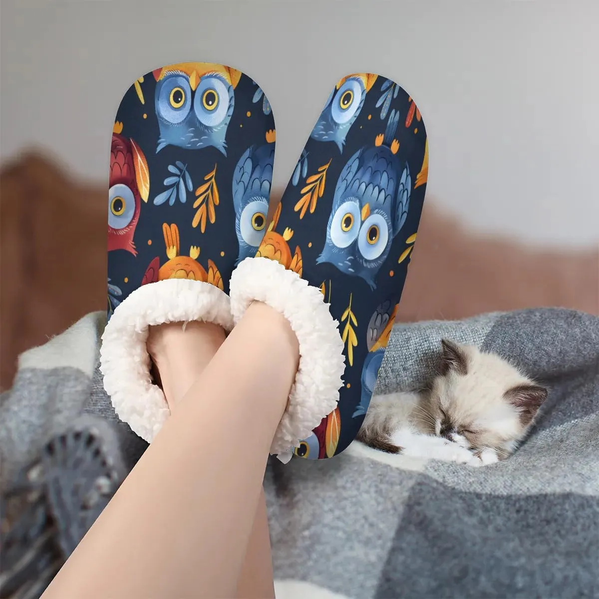 Ocean Sea Turtle Starfish Soft Home Slippers for Women Lightweight Men's House Shoes Women's Slippers