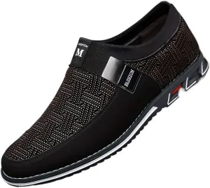 of Men's Fashionable Business Casual Casual Shoes, Formal Walking Shoes Large Size Middle-Aged Men's Shoes