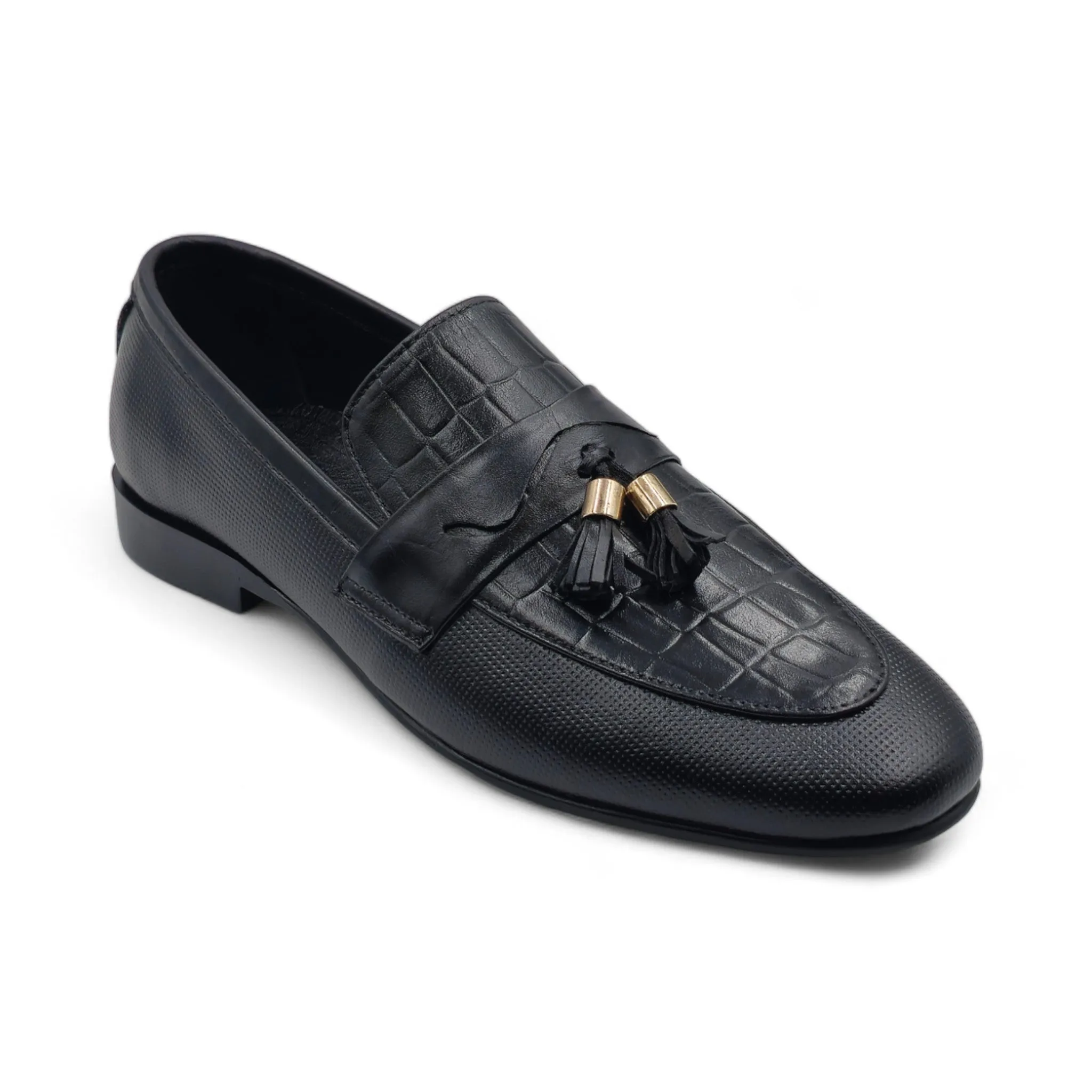 OK-4028 Luxe Crocodile Tussle Leather Shoe