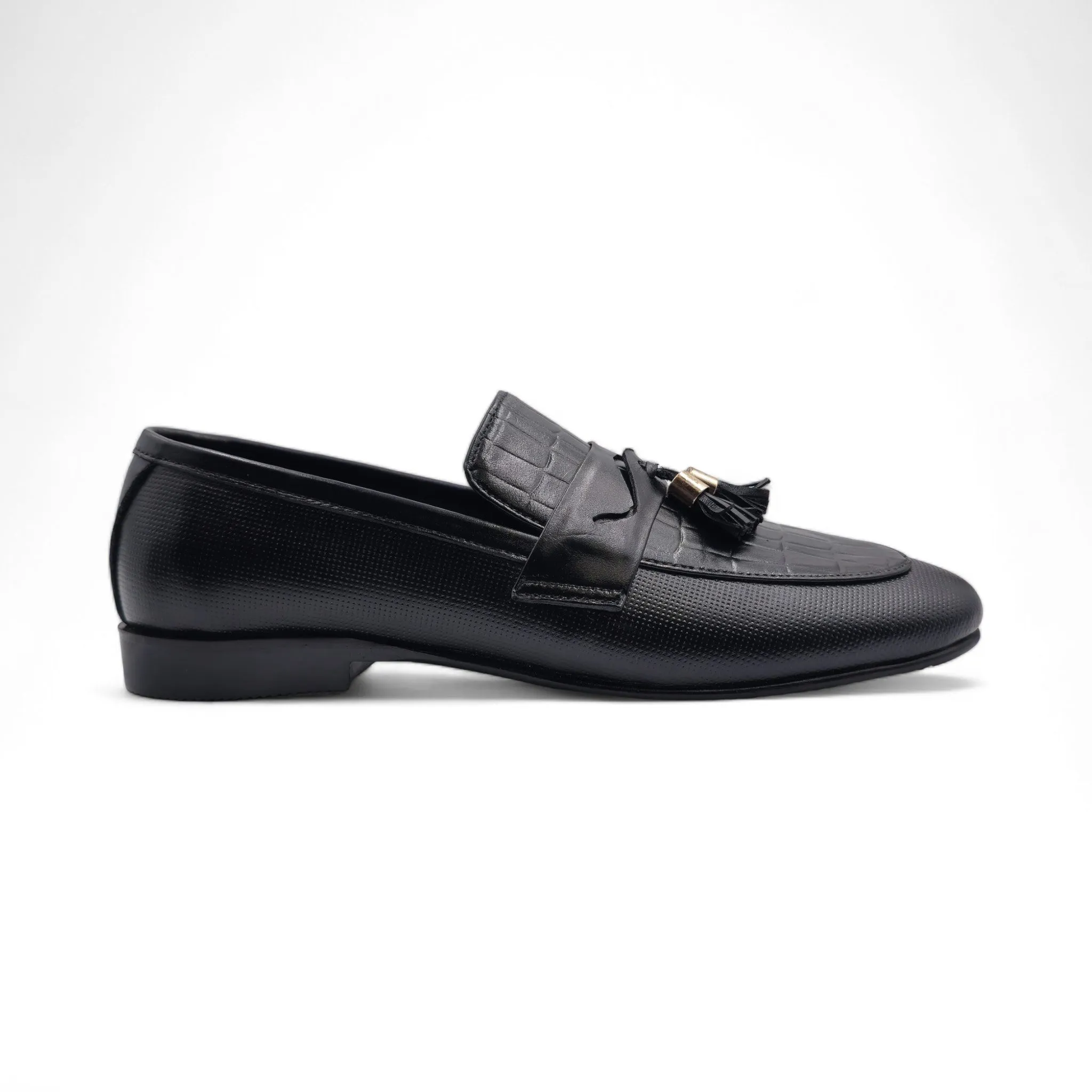 OK-4028 Luxe Crocodile Tussle Leather Shoe