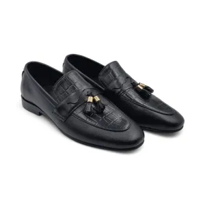 OK-4028 Luxe Crocodile Tussle Leather Shoe