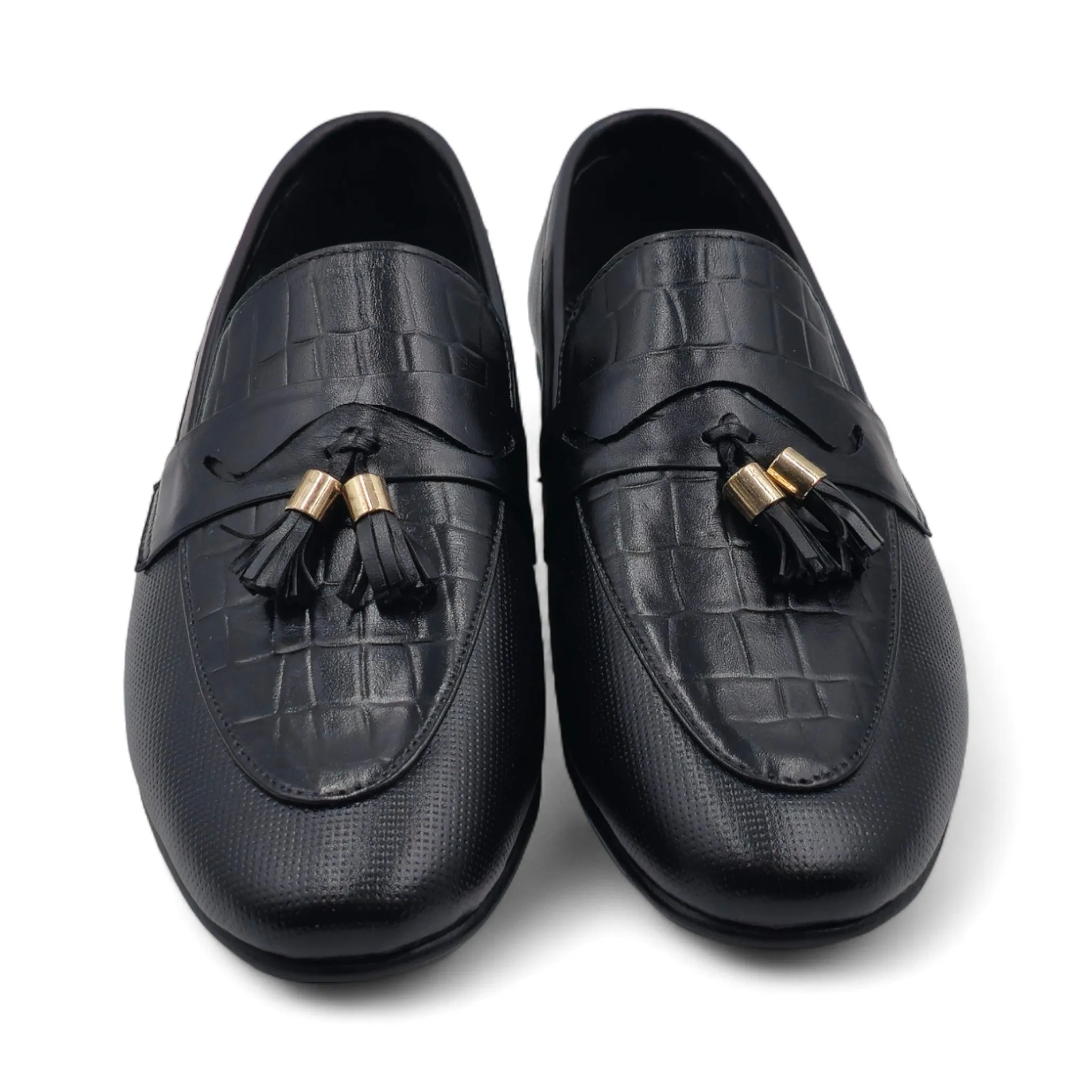 OK-4028 Luxe Crocodile Tussle Leather Shoe