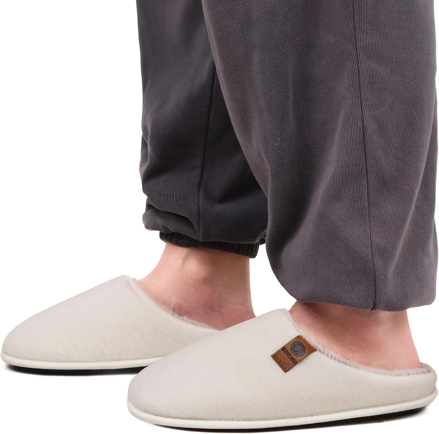 ONCAI Mens Cozy Memory Foam Scuff Slippers Slip On Warm House Shoes Indoor/Outdoor with Best Arch Support