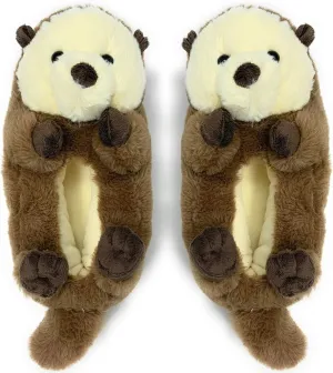 ooohyeah Kids Fuzzy Funny Animal Slippers, Cute Non-Slip Winter Warm House Shoes for Boys & Girls, Shoe Size 1-4