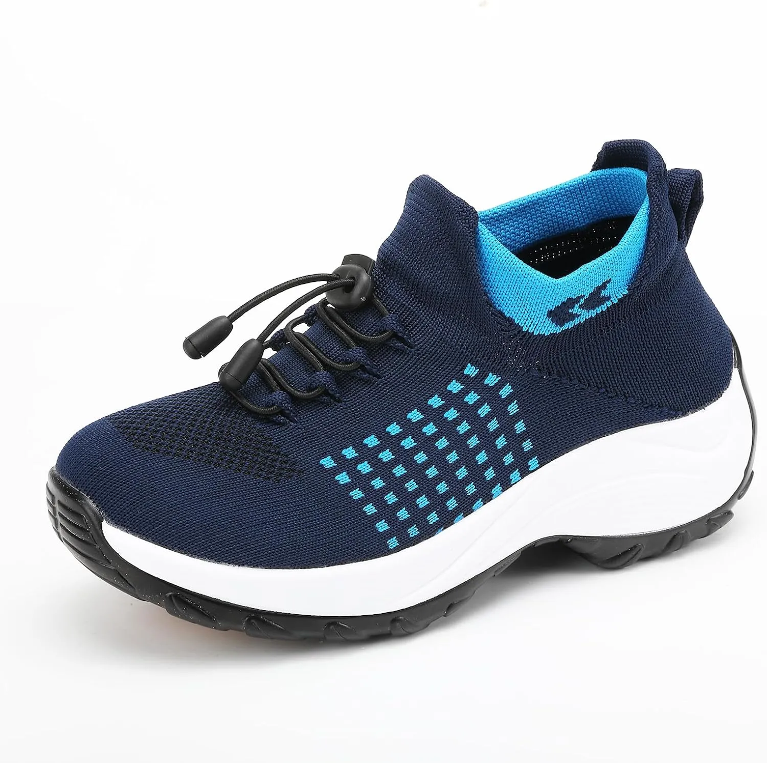 Orthopedic Shoes for Women Slip On Trainers Comfortwear Ortho Stretch Cushion Shoes Walking Shoe Modern Jazz Dance Sneakers Wedge Running Footwear Casual Platform Loafers Thick Bottom