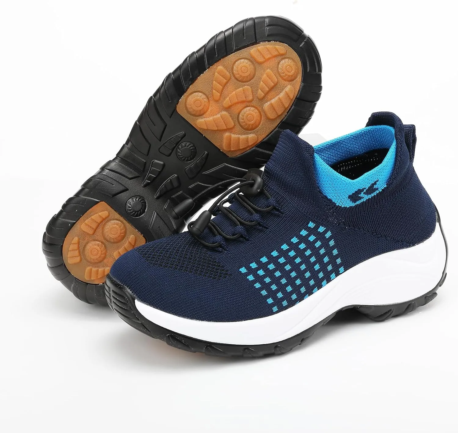 Orthopedic Shoes for Women Slip On Trainers Comfortwear Ortho Stretch Cushion Shoes Walking Shoe Modern Jazz Dance Sneakers Wedge Running Footwear Casual Platform Loafers Thick Bottom