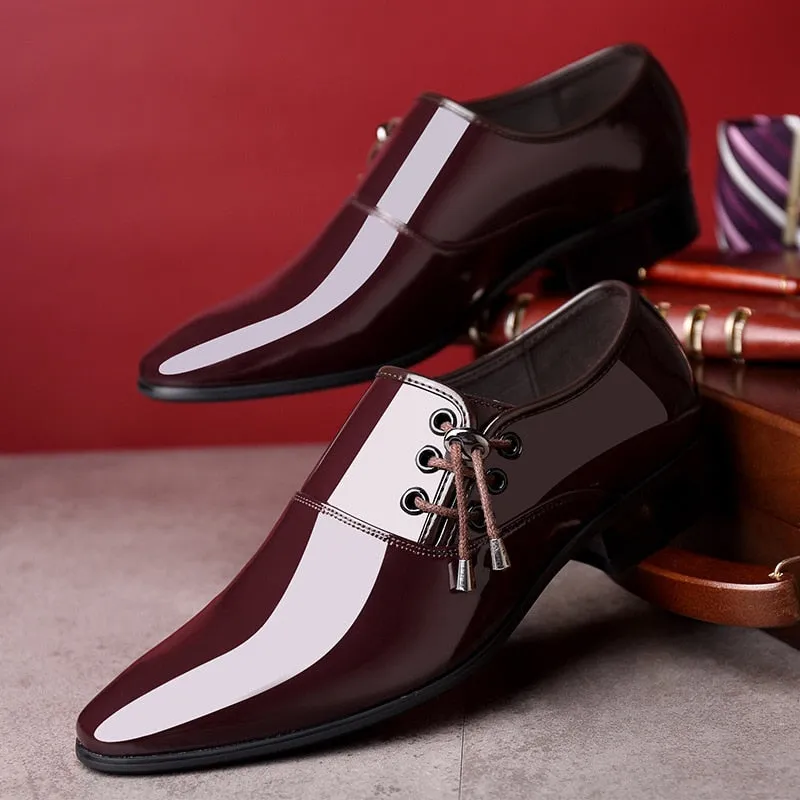 Oscar Classic Pointed Toe Dress Shoe Slip-on Patent Leather