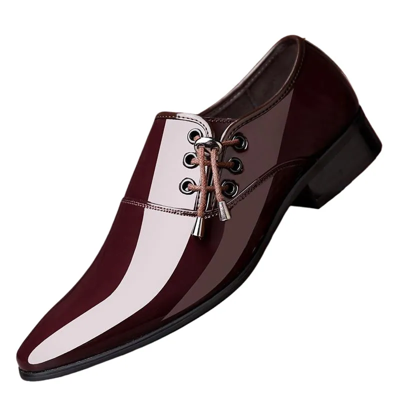 Oscar Classic Pointed Toe Dress Shoe Slip-on Patent Leather