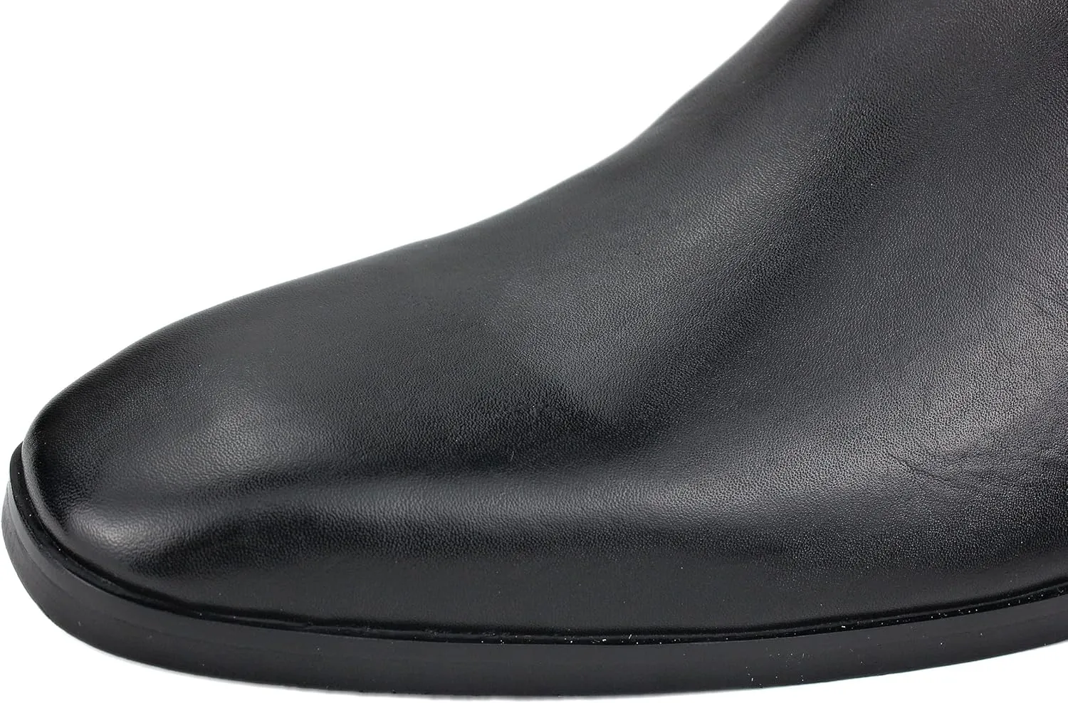 OSSTONE Men Chelsea Ankle Boots Leather Chukka Boots Heel Retro Dress Boots JY038-US