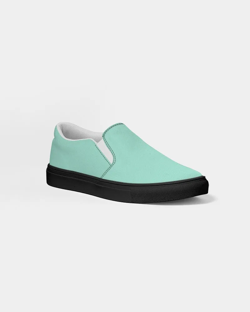outstanding designs Men's Slip-On Canvas Shoe - Black