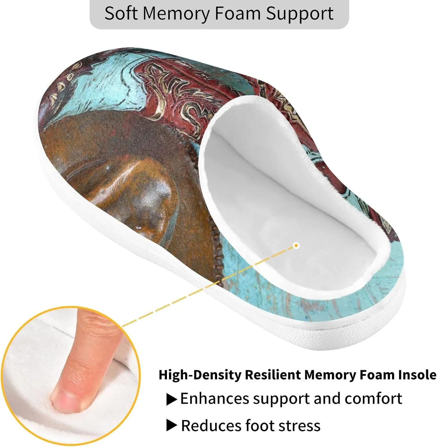 Oyihfvs Unisex Memory Foam Warm Slippers Comfort Soft Casual Shoes for Indoor Outdoor S-XXXL