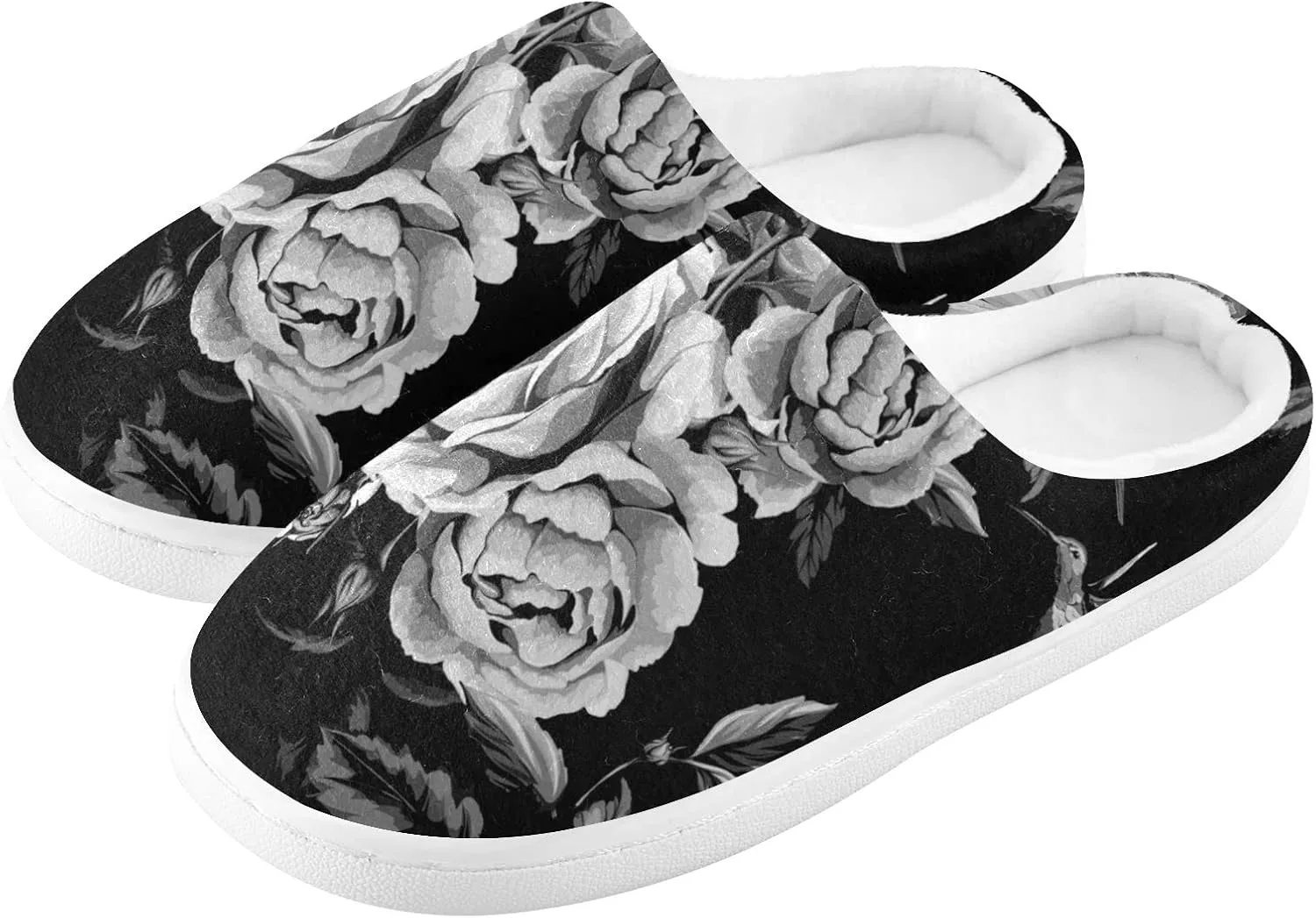 Oyihfvs Unisex Memory Foam Warm Slippers Comfort Soft Casual Shoes for Indoor Outdoor S-XXXL