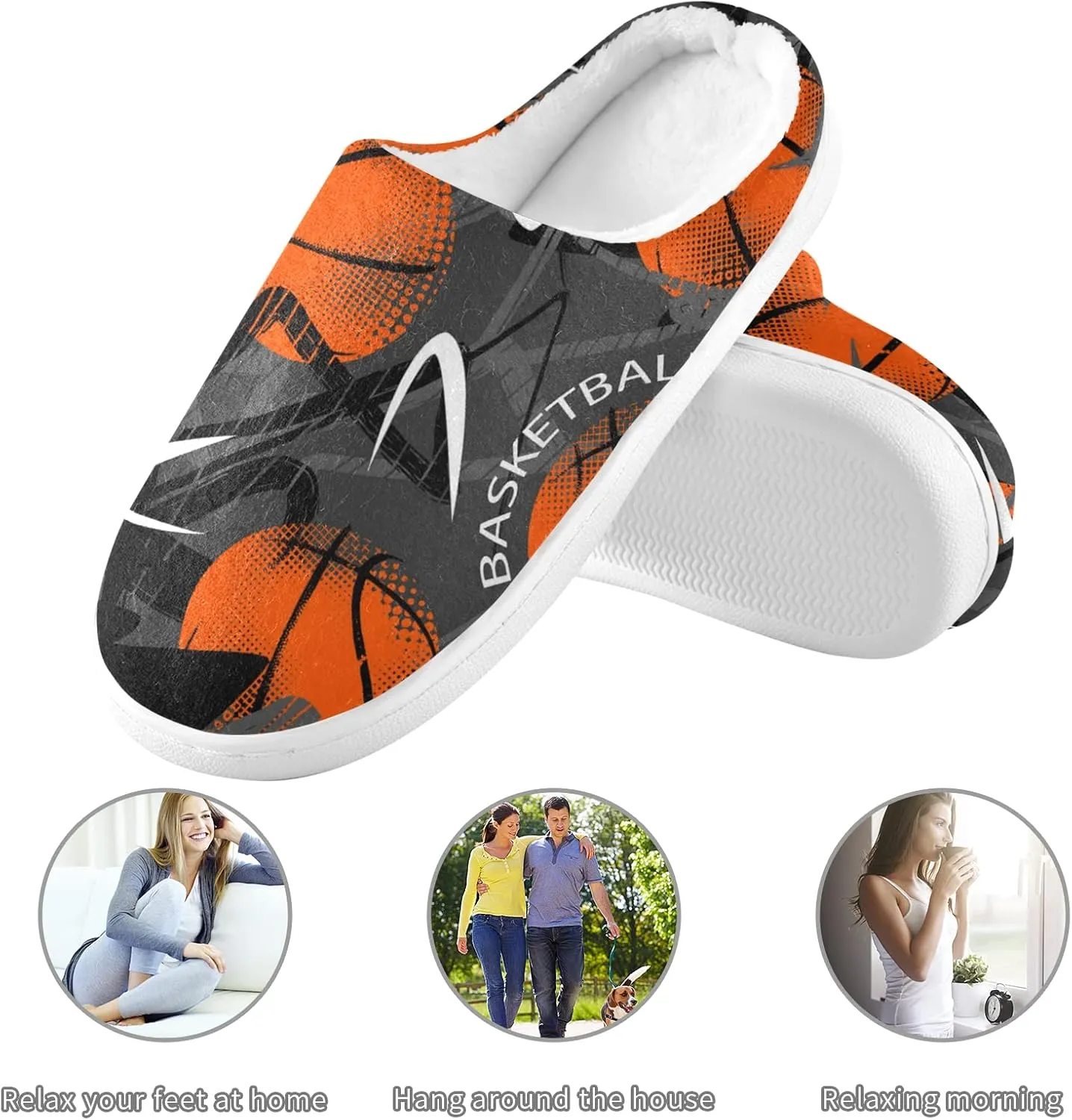 Oyihfvs Unisex Memory Foam Warm Slippers Comfort Soft Casual Shoes for Indoor Outdoor S-XXXL
