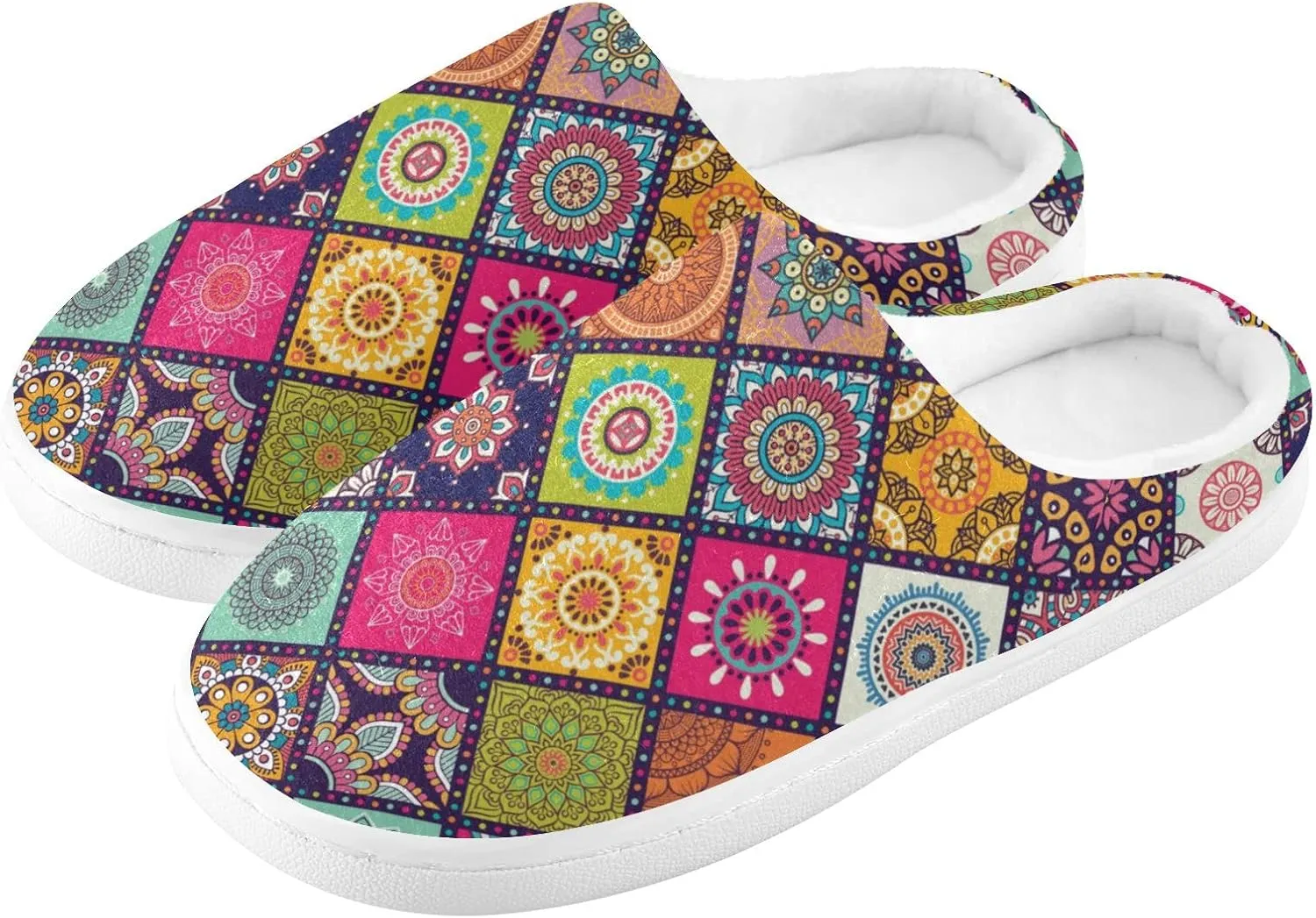 Oyihfvs Unisex Memory Foam Warm Slippers Comfort Soft Casual Shoes for Indoor Outdoor S-XXXL