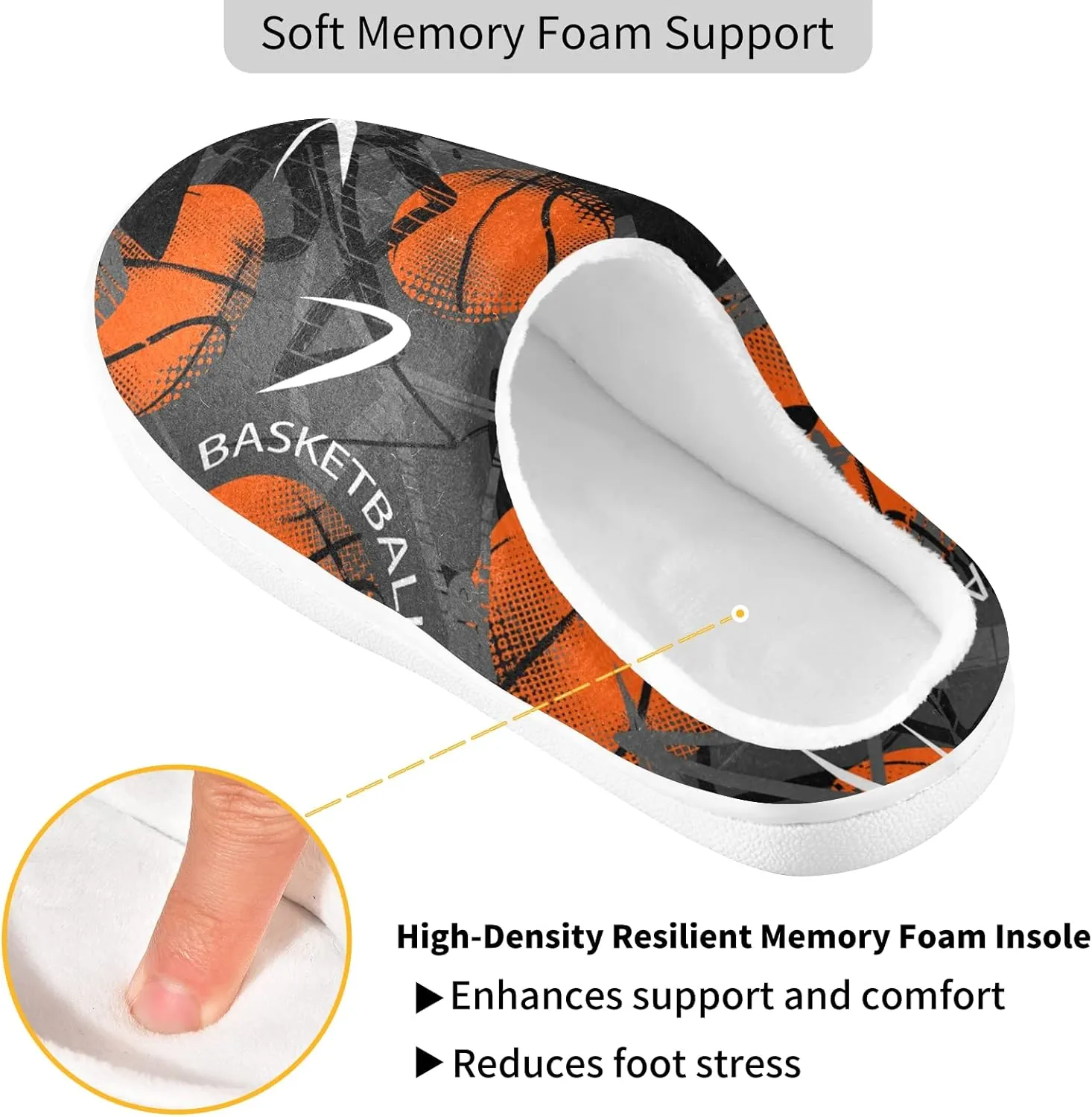 Oyihfvs Unisex Memory Foam Warm Slippers Comfort Soft Casual Shoes for Indoor Outdoor S-XXXL