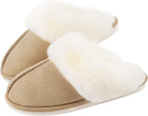 Parlovable Women Slippers with Memory Foam, Fuzzy Warm Bedroom House Shoes, Fluffy Winter Indoor Outdoor Anti-Skid Sole